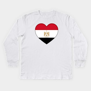 Heart - Egypt _096 Kids Long Sleeve T-Shirt